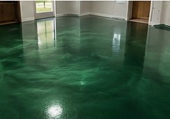 Emerald Green epoxy floor sample