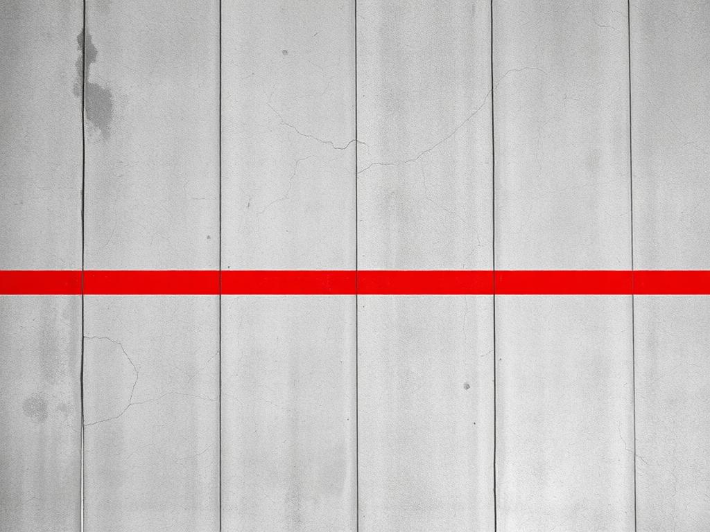Red Zone Lines epoxy floor sample