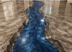 River Floor epoxy floor sample