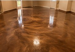 Bronze epoxy floor sample