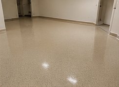 Tan epoxy floor sample