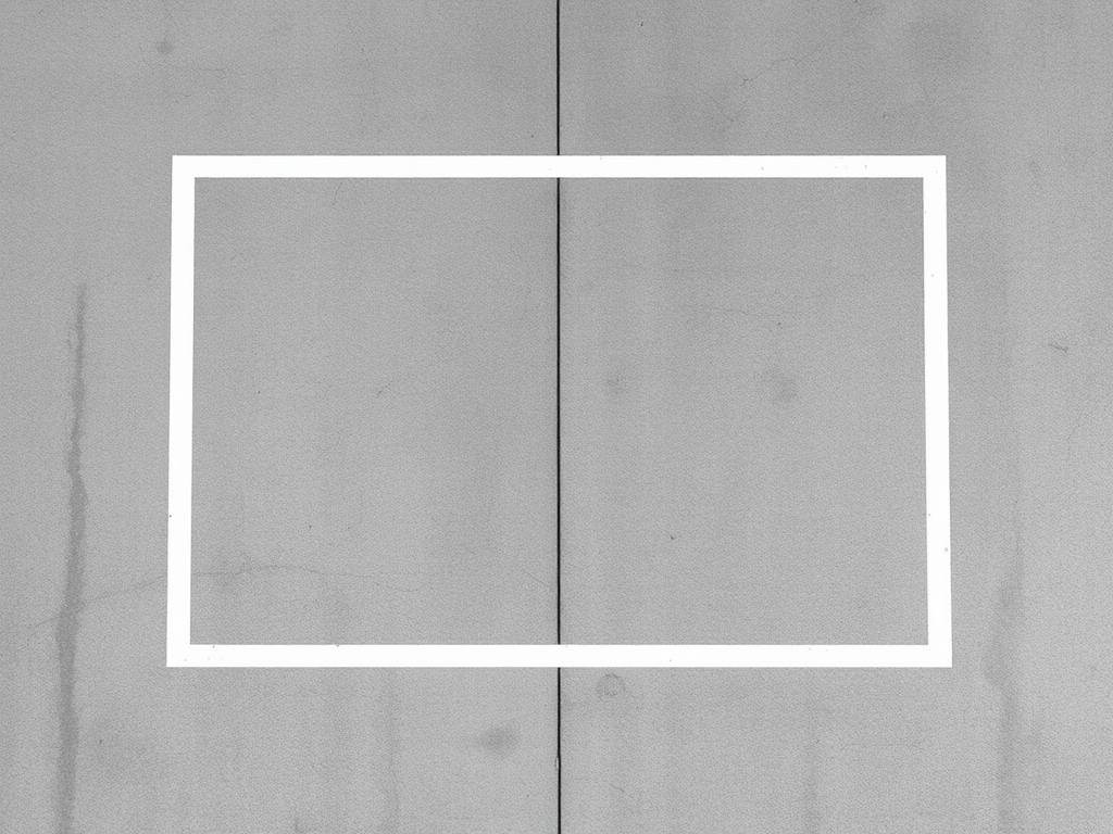 White Lane Lines epoxy floor sample