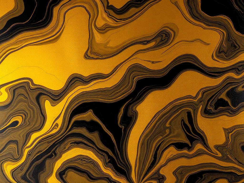 Gold & Black epoxy floor sample
