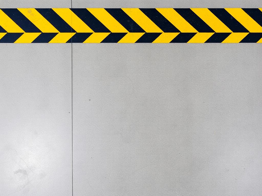 Hazard Stripes epoxy floor sample