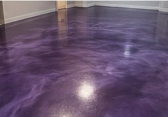 Amethyst epoxy floor sample